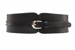 Women's Vintage First Layer Cowhide Leather High Quality Belt with Skirt Coat Elastic Belt