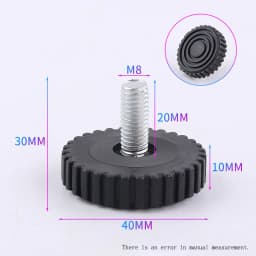 M6 M8 M10 Adjustable Leveling Chair Leg Feet Furniture Mat Screw-in Base Sofa Bed Cabinet Table Floor Protector Anti-slip Pad