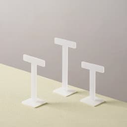 Jewelry Display Rack, Acrylic T-shaped Earring Display Stand Set, High-end Acrylic Earrings Holder Organizer Case White Acrylic