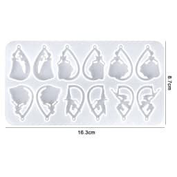 Earring Pendant Silicone Mold Epoxy Resin Mixed Style Jewelry Making Casting Molds DIY Charms Pendant Mould Creative Craft DIY