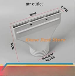 Pipe Part for Airbrush Spray Booth Exhaust Pipe Exhaust Fan Outlet Pipe Connector Air Outlet Flat Duckbill Exhaust Nozzle Hose