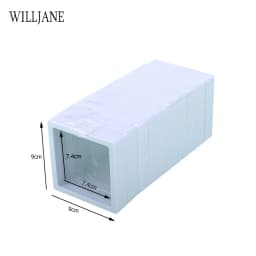 3D Floating PE Film Jewelry Display Frame Stand Holder Box 10/Unit Portable Brooch Coin Medal Suspension Storage Collection Case