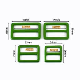 5Pcs 20-38mm Metal Ring Buckle Tri-Glide Slider Clasp Webbing Bag Strap Adjust Hooks Dog Leash Loops DIY Hardware Accessories