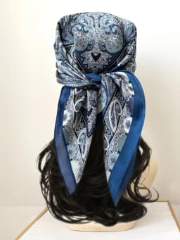 Luxury Print Imitation Silk Square Scarf Women Spring Neck Tie Shawl Wraps Female Hair Hand Wrist Headkerchief Hijab Bandana