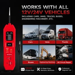 DW833 2in1 Automotive Circuit Tester And Car Relay Tester LED Display Universal DC3.5-36V Automotive Electronic Relay Test Tool