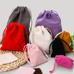 10Pcs Mini Velvet Drawstring Jewelry Pouches Reusable Gift Storage Bags For Rings Bracelets Earrings Small Accessories Packaging