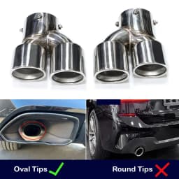 For BMW M240i M340i M440i G20 G21 G22 G42 Exhaust Pipe Upgrade Quad Muffler Tailpipe Tip Nozzle Exhaust Head