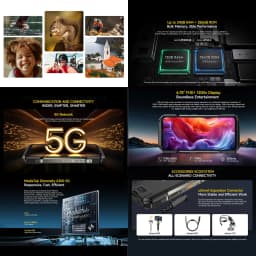 Ulefone Armor 27T Pro+ Rugged Smarphone 5G Thermal Imaging 6.78'' 120Hz 10600mAh 33W 12GB+256GB 64MP Night Vision Android 15 NFC