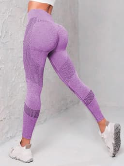 Elastic High Waist Leggings Women Knitted Solid Tights Seamless Butt Lift Fitness Yoga Fashion Skinnly Gym Sports Leggings