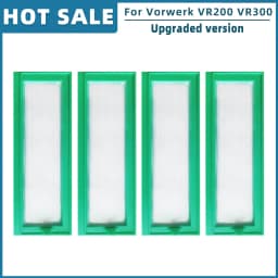 Replacement For Vorwerk Kobold VR200 VR300 Robot Vacuum Cleaner Main Roller Brush Side Brush Hepa Filter Spare Parts Accessories
