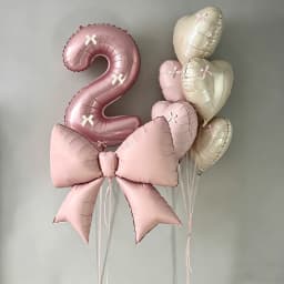 40inch Pink Foil Number Balloon Set (Optional 18inch Heart Balloons) Paired with Pink Valentine's Day/Birthday/Anniversary Party Decorations, Christmas Accessories, Themed Balloons, Retro Chrome Balloons, Balloons for Birthdays, Reusable Balloon Flowers, Personalized Balloons, Holiday Decorations, Elegant Party Decorations, Reusable Decorations, Premium Balloon Set, Gift Shopper, Party Organizer, Christmas Decorations