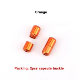 2 Pcs Aluminum Capsule Lock Accessories Elastic Laces Sneakers Shoelace Without Ties Buckle Decoration Lazy Shoestring Fastening