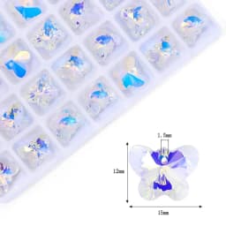 AB Color Crystal Pendant Beads Charms Multi -shape Glass Beads Jewelry Gems Stones for Jewelry Making Supplies DIY Earrings