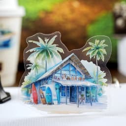 30pcs/pack PET Clear Sticker Bag Travel Around World London Paris Swiss Thai Maldives Landscape Journaling Scrapbook Collages
