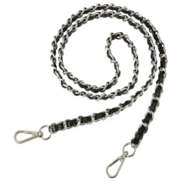 47in PU Leather Flat Chain Strap Handbag Chains Purse Straps Shoulder Cross Body Replacement Strap DIY Purse Making