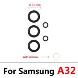 NEW Rear Back Camera glass Cover Lens With Adhesive For Samsung A13 A14 23 4G A32 A52 5G A33 A53 A73 A52 A72 A82 A52S A24 A34