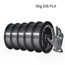 GEEETECH 5Kg 3D Silk PLA Filament 1.75mm Spool Wire For 3D Printer Material Silk Smooth Finish, Good Color Reproduction