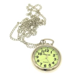 Big Number Luminous Dial Pocket Watch With Roman Label Necklace Pendant Quartz Clock Gift Men and Women