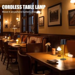 Touch Sensor Light LED Table Lamp Cordless Desk Light Rechargeable 3Color Bedside Creative Ambient Light Bar Outdoor Decor Light