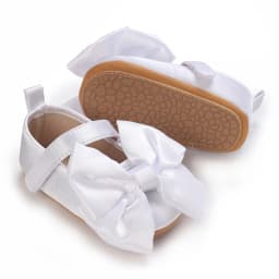 NEW Infant Toddler Bowknot Non-slip Rubber Soft-Sole Flat 0-18 Months Baby Casual Shoes First Walker Newborn Bow Decor