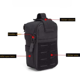 Tactical MOLLE First Aid Pouch 600D Nylon Water Resistant EDC Medical Bag Organizer for Outdoor Hunting Hiking Camping