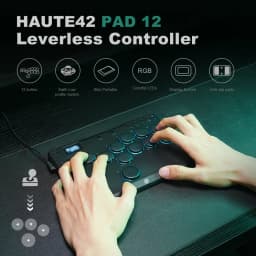 Haute42 Arcade Joystick Mini Hitbox Leverless Arcade Controller For PC/PS4/PS5/Switch Leverless Arcade Stick Hitbox Fighting
