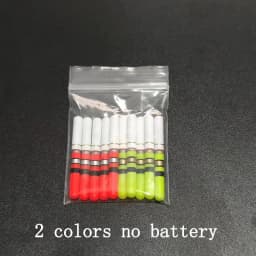 10pcs Light Sticks Green/Red Work with CR322 Battery Waterproof LED Lamp Lightstick Luminous Night Fishing Tackle Accessory J466