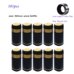 PVC Heat Shrink Capsules Wine Shrink Wrap Wine Bottle Capsules Shrink Caps, Wine Bottle Capsules Shrink Caps for Home Use