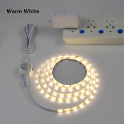 Wireless PIR Motion Sensor LED Under Bed Night Light 12V LED Light Strip Kitchen Cabinet Bedroom Stairs Hallway Emergency Lamps