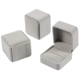 6PCS Square Velvet Ring Box Rings Earrings Studs Storage Organizer Jewelry Gift Case Romantic Proposal Wedding Ring Box