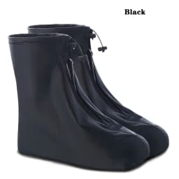 Rainy Waterproof Reusable Shoe Covers, Non-Slip Rain Boot Protectors with Zipper & Drawstring, Multi-Size for Men, Women & Kids