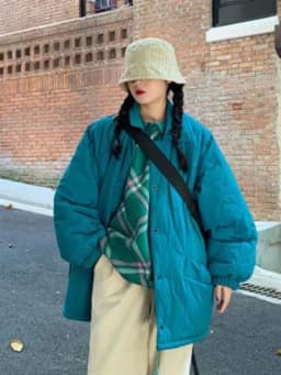 Thickened Fleece Cotton Jacket Korean Style Bread Clothes Women's Long Coat Autumn Winter Loose Fit Commuter Style Single But...