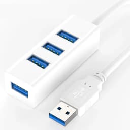 USB 3.0 4 Port Hub Splitter High Speed 120cm Cable Multi Port Expander for Desktop PC Laptop Flash Drive Mouse Keyboard