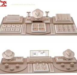 Set Display Case Window Counter Plate Display Jewelry Rack Champagne Jewelry Tray Commercial Display Props Showcase Exhibition