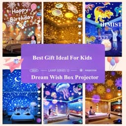 360° Rotate Night Light Galaxy Star Ocean Projector Lamp Kids Room 21 Projection Films Light Romantic Girl's Gift Projector Lamp