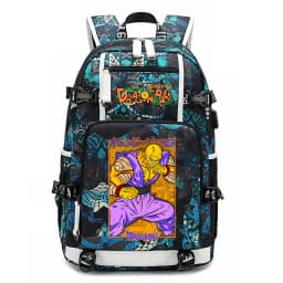 Dragon Ball Z Anime Print Student Backpack Large Capacity Casual Daypack for Kids Teen Boys Girls School Travel