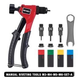 Manual Rivet Nut Gun M3 M4 M5 M6 Household Multi-specification Riveting Machine, Riveting Tools, Insert Nut Quick Fastening Tool