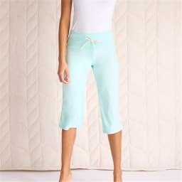 Women Y2K Aesthetic Cropped Lounge Pants Color Patchwork Elastic Drawstring Waist Casual Capri Pants Summer Casual Streetwear