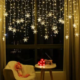 3M LED Snowflake String Lights Christmas Garland USB Curtain Fairy Lights Outdoor For New Year Wedding Party Window Decoration