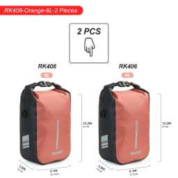Rhinowalk Bike Quick Release Fork Bag 2 Piece Waterproof 4L 6L Cycling Bicycle Front Pack Mount Electric Scooter Vehicle Bag