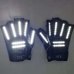 High Quality Gloves 6 Neon Light Colors For Choice Adult Decorative Mittens Performance Dance Costumes Gloves Glow In The Dark
