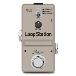 Rowin LN-332S Loop Station 48K Looper Pedal Unlimited Overdubs 10 Minutes of Looping, 1/2 Time, and Reverse Pedal True Bypass