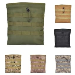 Tactical Roll-up MOLLE Dump Pouch Magazine Recovery Bag Outdoor Drawstring Mag Recycling Storage Pack for Airsoft Hunting Gear
