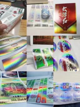 Custom Design Personalized Logo Label Sticker Printing Kraft Paper PVC Vinyl Transparent Clear Self Adhesive Materials