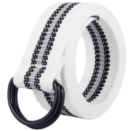Double loop buckle canvas belt for men and women, youth canvas belt for women, Korean version, minimalist denim belt