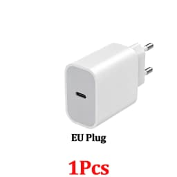 1-2Pcs PD 40W For iPhone 17 Pro Max Fast Charger For iPhone 16 15 Pro Max Plus Type C Quick Charging Data Cable EU Plug Adapte