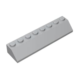 Gobricks GDS-736 ROOF TILE 2X8/45 - 2x8 45 Slope roof tiles compatible with lego 4445 children's DIY Educational Building Blocks