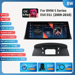 10.25 Android 13 Autoradio For BMW 5 Series E60 E61 CCC CIC 2005-2010 Multimedia Player 4G Carplay 2din Car radio GPS Stereo RDS