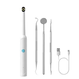 WiFi Oral Endoscope Wireless Visual HD Borescope with 8 LED Light Handheld Oral Care for iPhone, Android