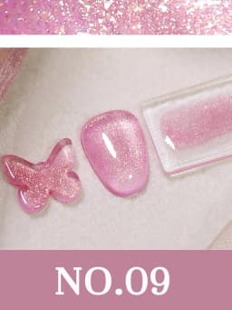 1-12pcs TC Summer Blue Glass Bead Cat Eye Gel Nail Polish Flash White Spar Nude Color Magnet Nail Art Gel Salon Christmas Nails